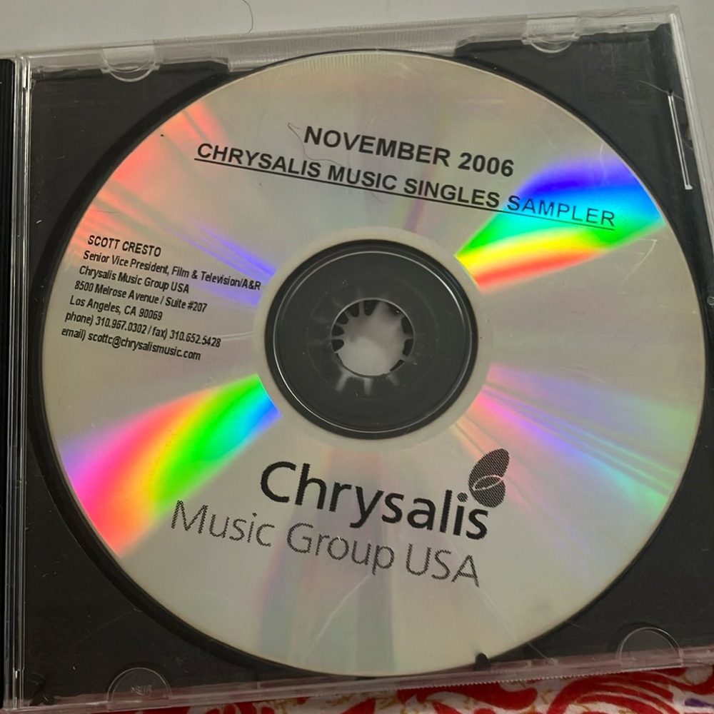 November 2006 chrysalis music singles sampler